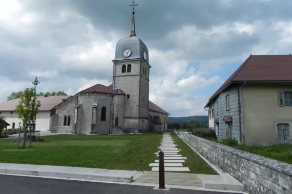 Site de l'Abbaye, Grande-Rivière Château (39) - Projet de Y. Guyoton-Hessou 2013 / photo Agence Des rues en herbe